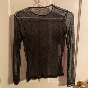 Sexy Sheer Long Sleeve Top